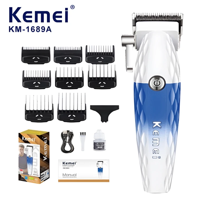 Kemei KM-1689A Professional Rechargeable Hair Trimmer with Fashion Design