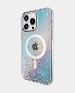 SwitchEasy Starfield Sparkling Glitter Resin Magsafe Case For Iphone 15 Pro Max -Galaxy
