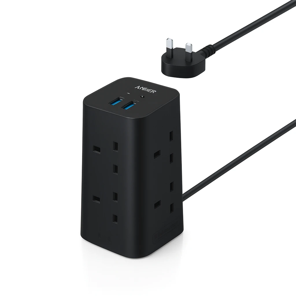 Anker 12-in-1 Multi-Device Power Strip (A9185K11) Black