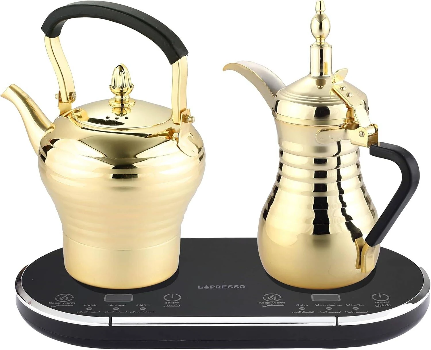 LePresso Dallah Arabic Coffee 800ml & 750ml (LPARCTMGD) Gold