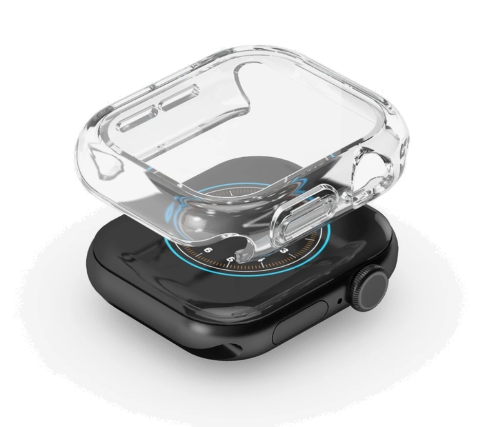 Cygnett - Apple Watch Clear Case + Integrated Screen Protector 46mm