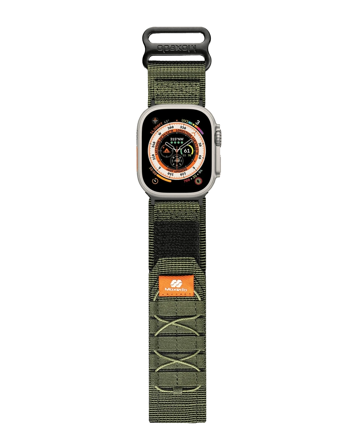 Moxedo MX23 Rugged Strap for Apple Watch 44/45/49MM -Army Green (MX-AWS012)
