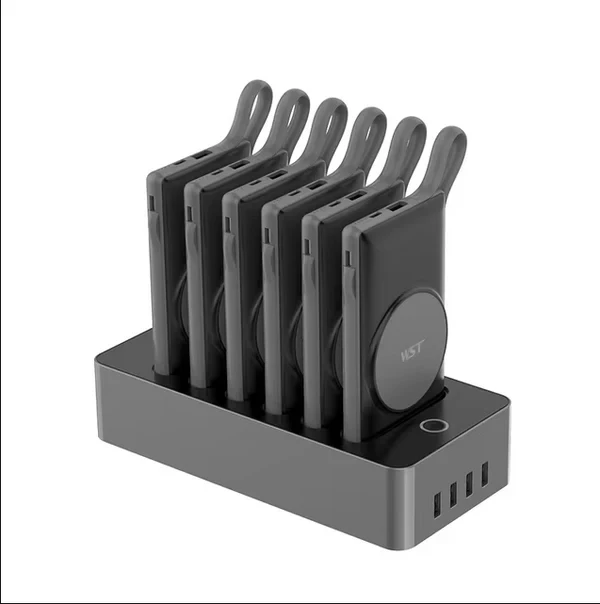 WST 6 IN 1 Multiple Power Bank Docking Station (PB932W6M) Black