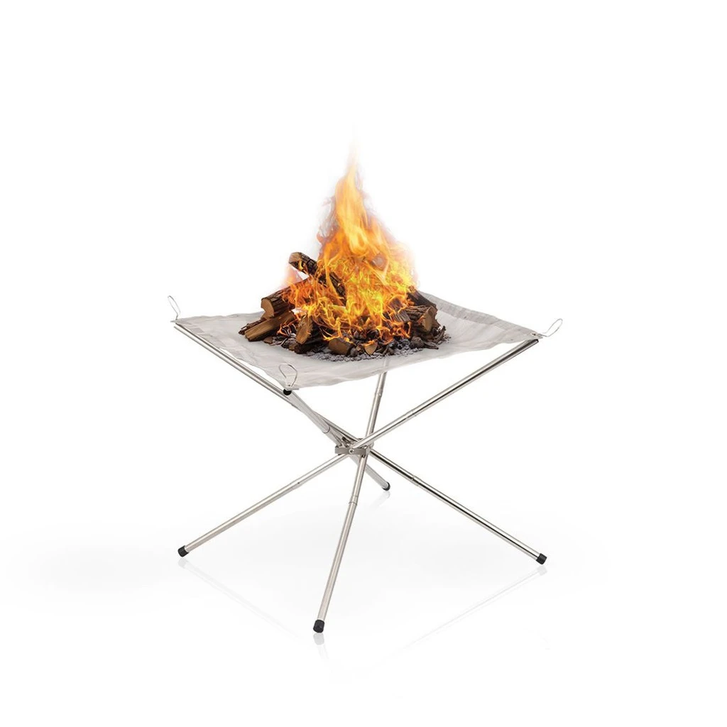 Green Lion Portable Bonfire Stainless Steel Stand - Camping Friendly
