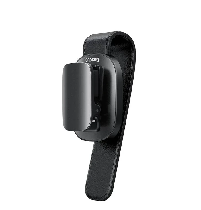 Baseus Platinum Vehicle Eyewear Clip - Clamping Type (ACYJN-B01) Black