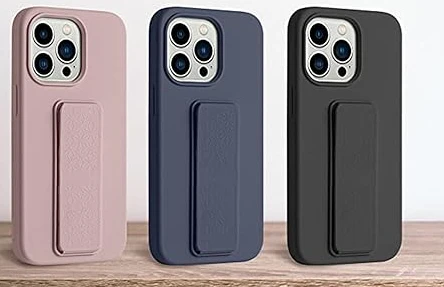 Silicon Stand  iphone 14 Pro Back Case - Assorted