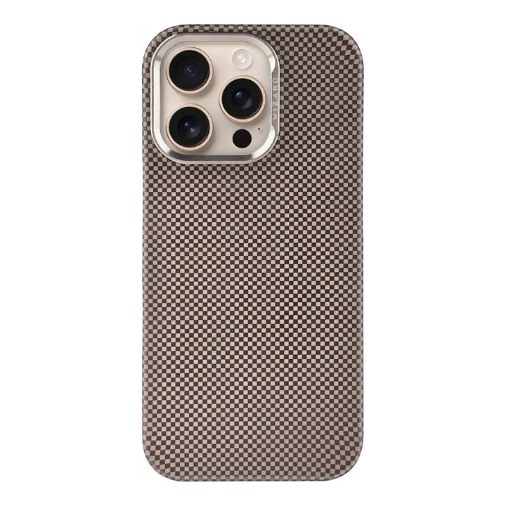 Wizard Vibe Shield 3D Floating Texture Design Case - 16 Pro Gold