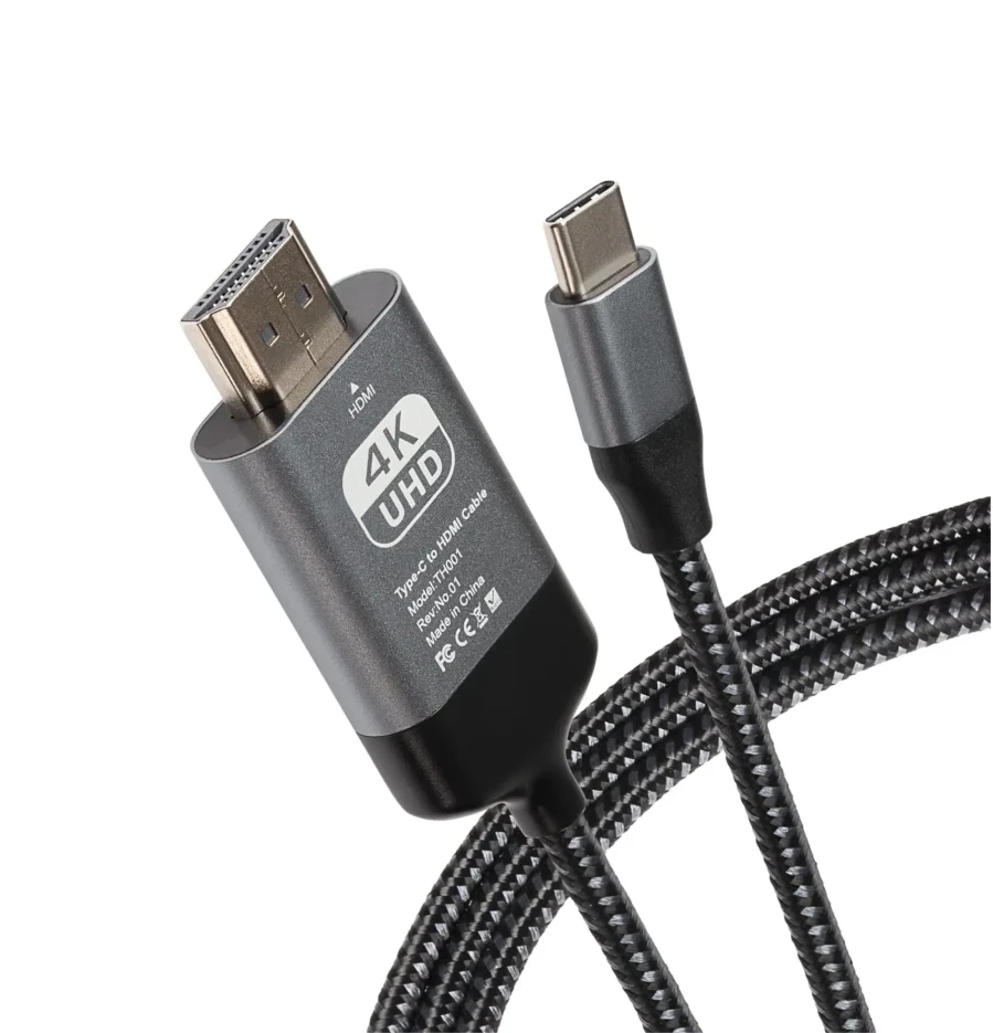 Moxedo 4K USB-C to HDMI Braided cable 3m (MX-HDMI011-C) Black