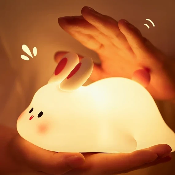 Big Face Rabbit Silicone Night Lamp - K 1153