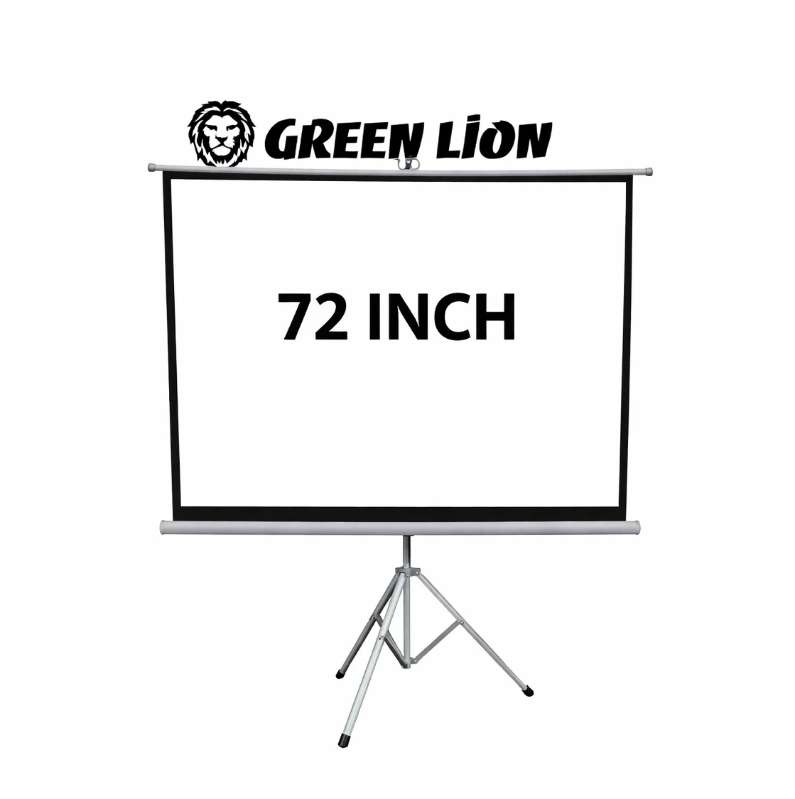 Green Lion 72 inches Portable Projector Screen with Tripod Stand - Matte White