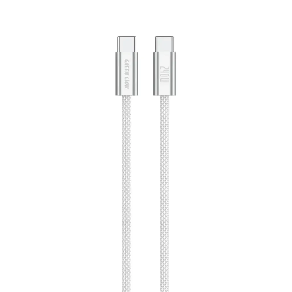 Green Lion 240W USB-C to USB-C Ultra Fast Charging Cable 1M - White