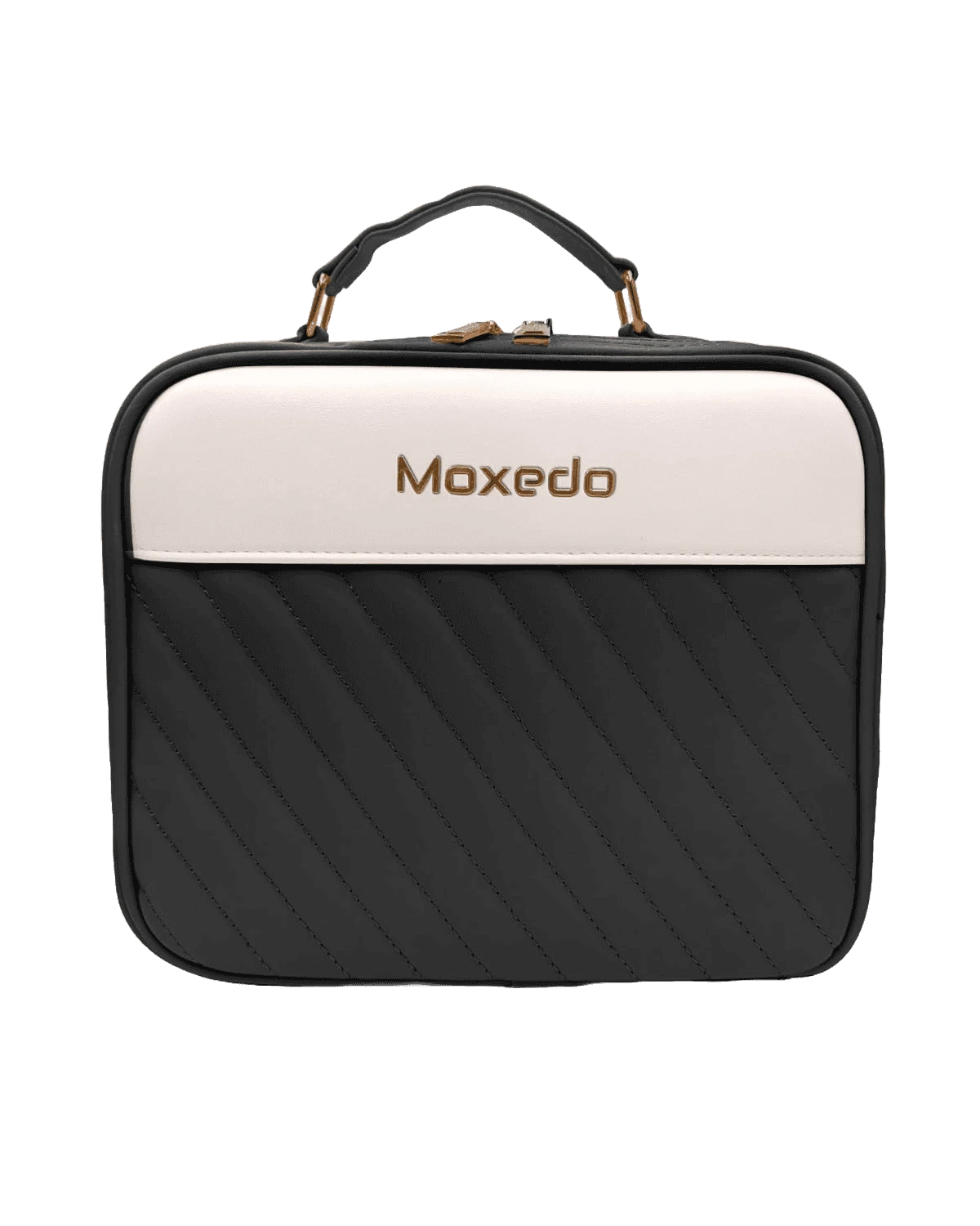 Moxedo 2 in 1 Portable Makeup Mirror with Built in LED Mirror (PMB013) Black