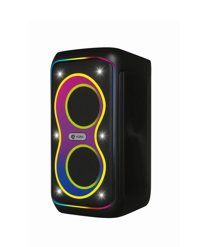 NYork BoomBox Wireless Bluetooth Party Speaker with 2 Microphone (BS945) Black