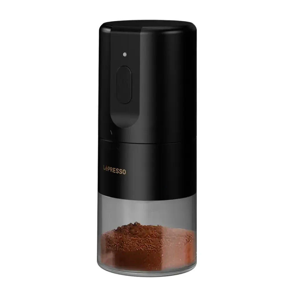 LePresso Conical Burr Grinder - Ceramic / Rechargeable 160g (LP032) Black