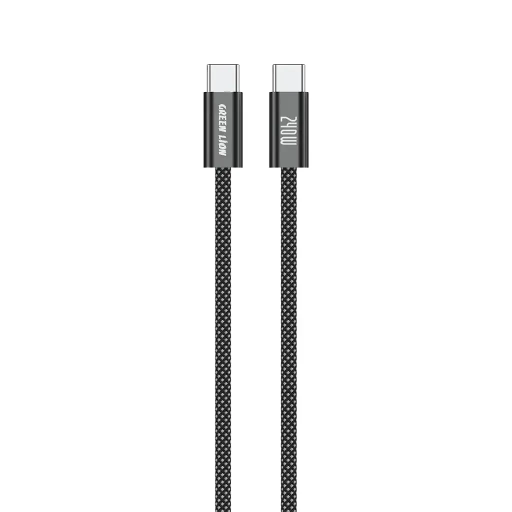 Green Lion 240W USB-C to USB-C Ultra Fast Charging Cable 1M - Black