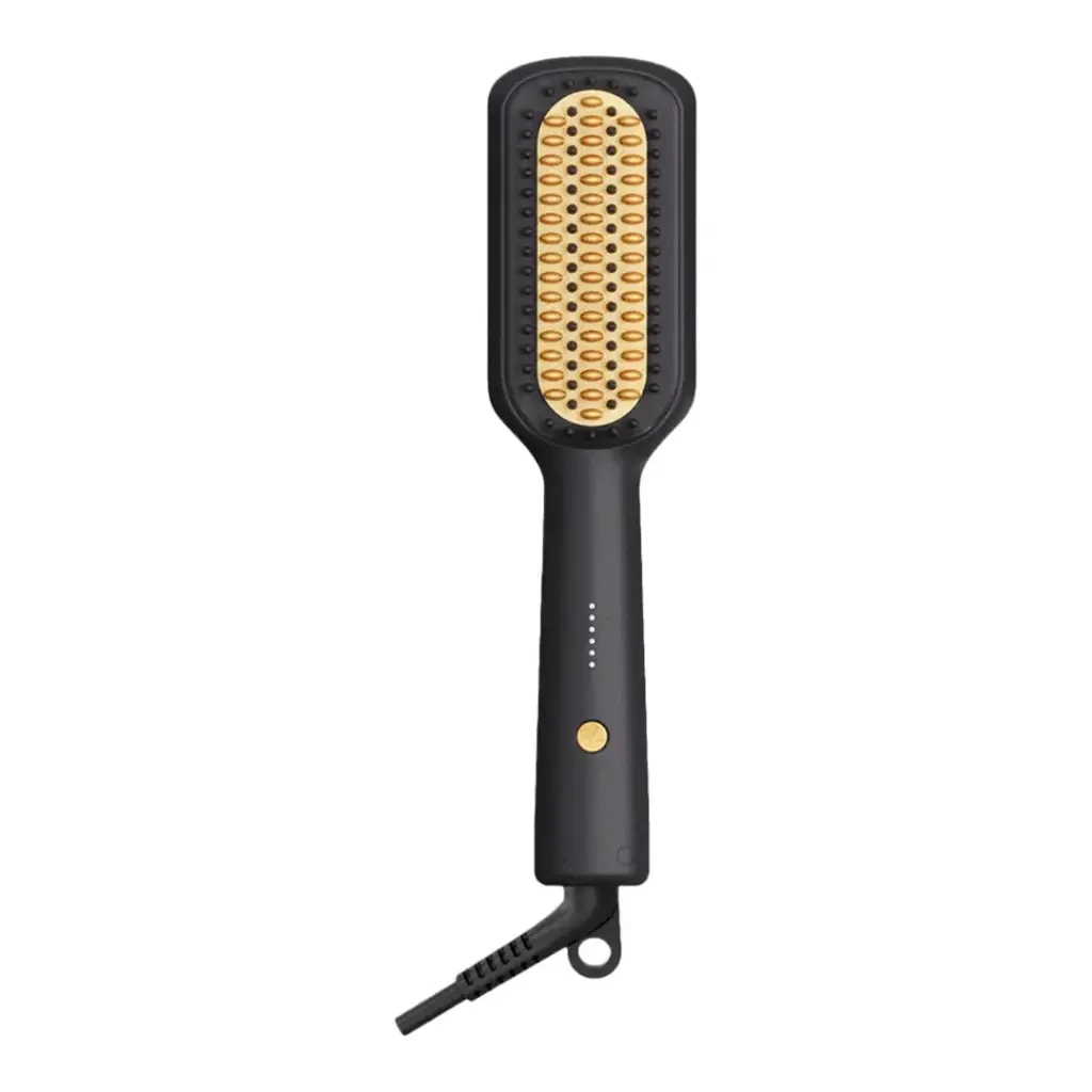 Porodo Electric Heated Hair Straightener Brush (LFS166) Black