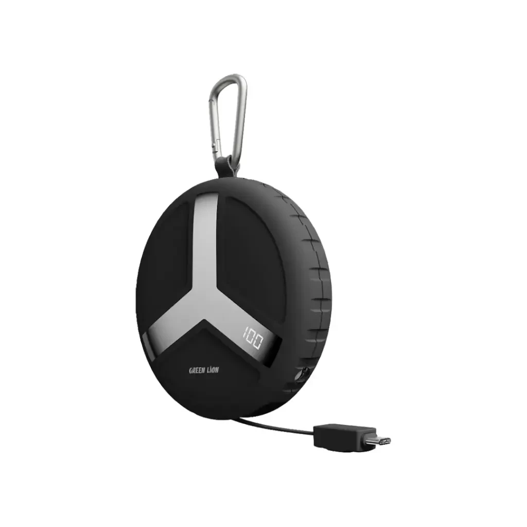 Green Lion Orbit Charge 10000mAh Power Bank (GL-PX28) Black