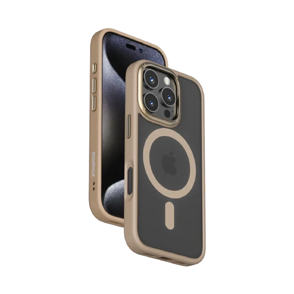 Momax Play Magnetic Case for Iphone 16 Pro - Desert Gold