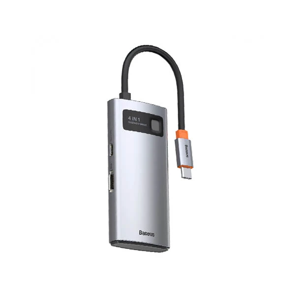 Baseus Metal Gleam Hub Adapter 4-in-1 Multifunctional Type-C Docking Station