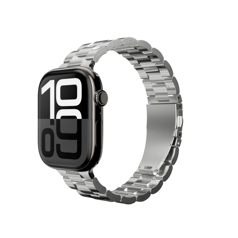 MagEasy Noble Stainless Steel Apple Watch Loop 44/45/46/49mm - Silver