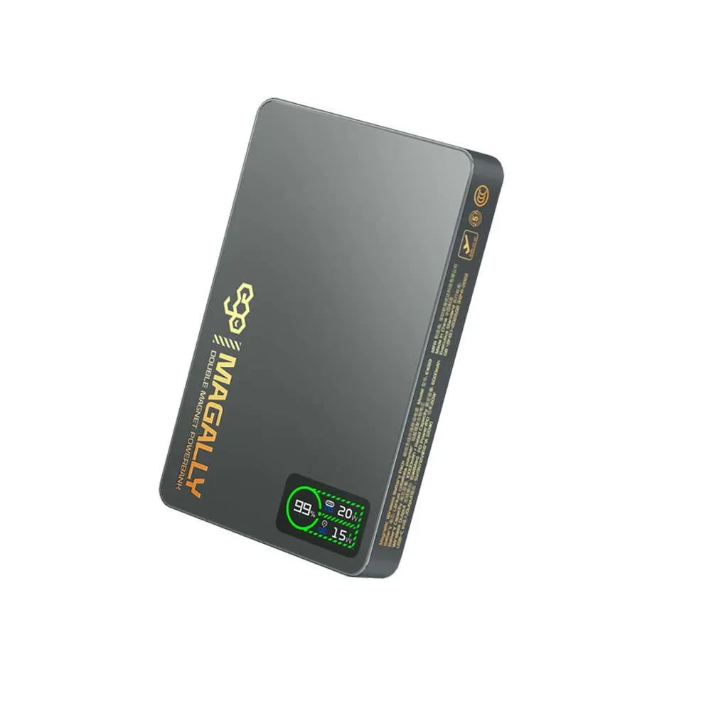 EGO MagAlly 3in1 Double-sided Magnetic QI2 10000mAh Powerbank - Black