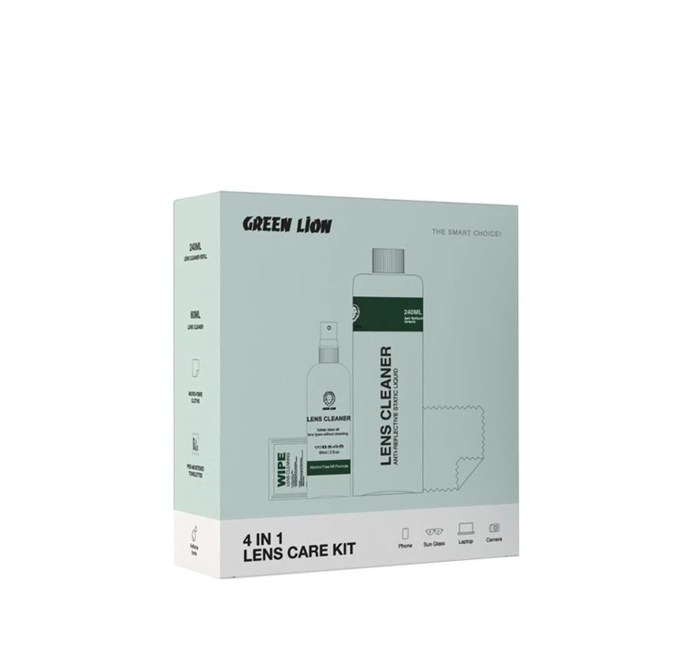 Green Lion 4 in 1 Lens Care Kit (GN4IN1CKCL) Clear