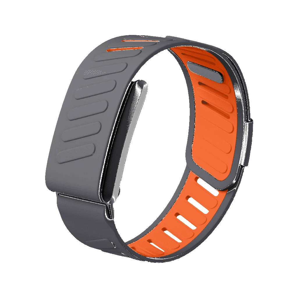 Moxedo Flow-Fit Silicone Strap Compatible With Whoop 4.0 - Grey/Orange