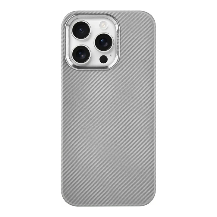Wizard Vibe Shield 3D Floating Texture Design Case - 16 Pro Max Grey