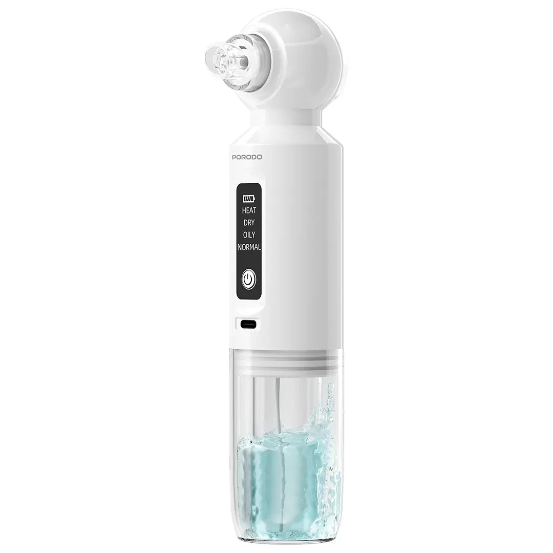 Porodo Deep Facial Blackhead Remover with Microbubble Water Spray - White