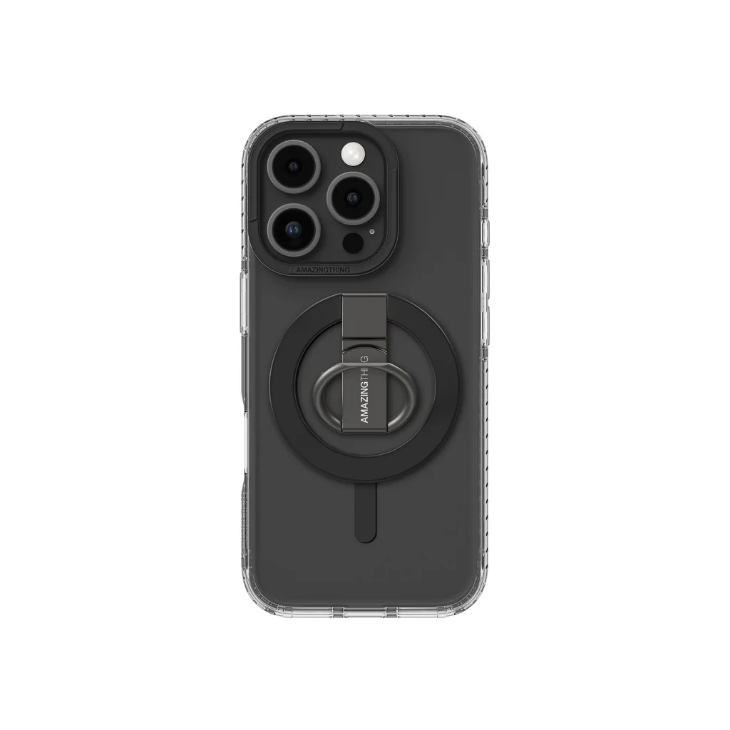 AmazingThing Titan Pro Grip Ring Set Case For iPhone 16 Pro - Black