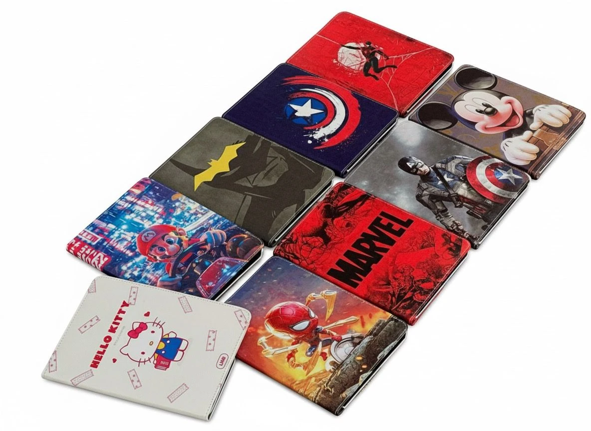 iPad Print Case 360 Rotatable Book Cover - 10.9 (2022) A16 (2025) Assorted Colors