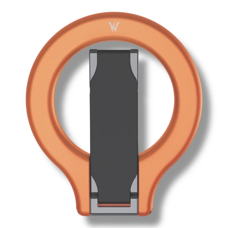Wizard Gear Ring Stand - 360° Magnetic Stand and Grip -Orange
