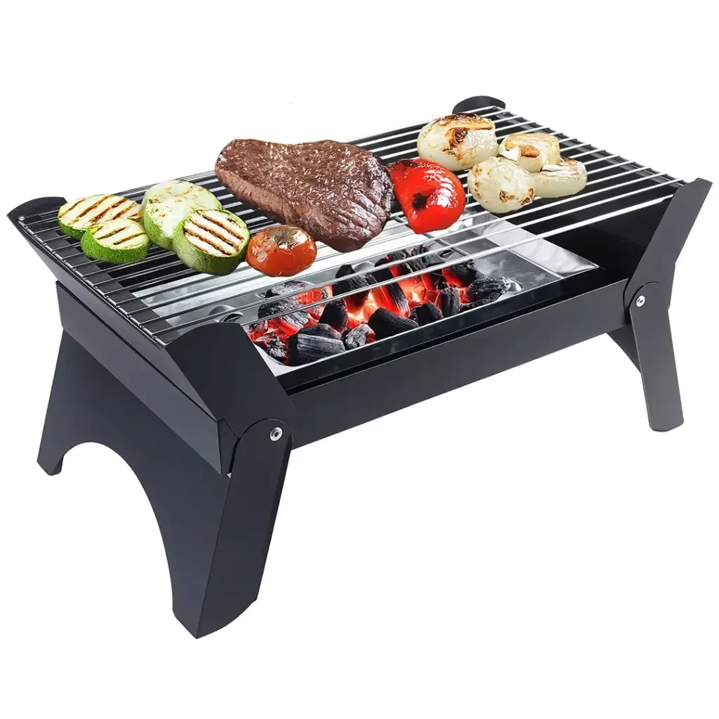 Green Lion Qudra Foldable BBQ Grill (GBBQ3) Black