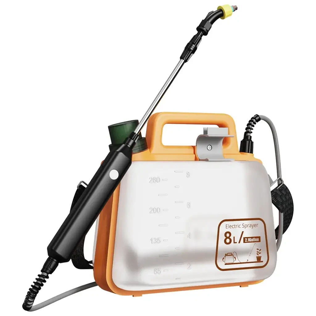 Porodo AquaSplash Electric Garden Sprayer with Dual Spray Modes (PDLFSTEWP) Orange