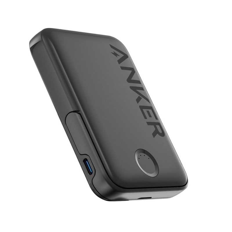 Anker MagGo Power Bank 5000mAh Magnetic And Slim With Foldble Stand - Black